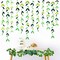 52 Ft Spring Summer Theme Green Paper Leaf Garland Hanging Leaves Streamer Banner for Green Birthday Wedding Engagement Bridal Shower Bachelorette Baby Shower Tea Party Decorations Supplies (4 Packs)